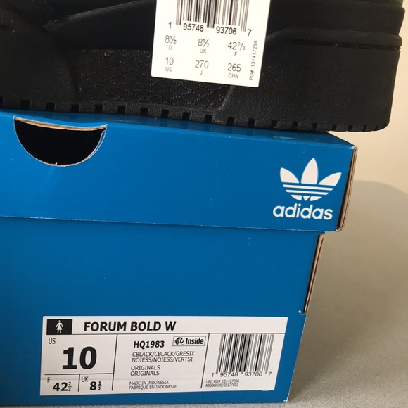 ADIDAS FORUM BOLD BLACK SNEAKERS - Picture 9 of 13